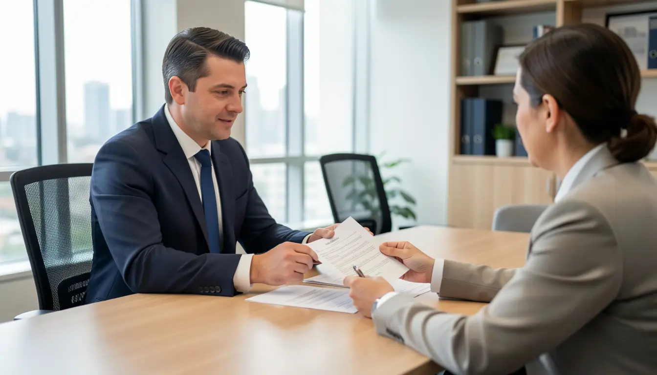 attorney showing contingency fee agreement document