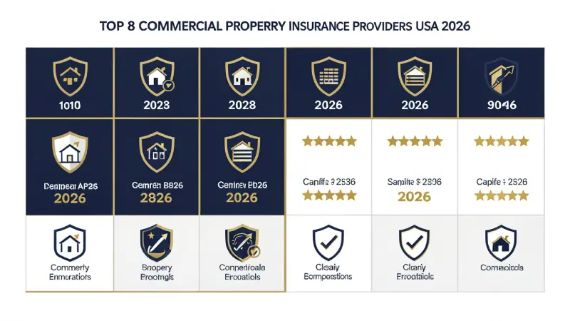Best commercial property insurance companies USA 2026 — Hartford Chubb Travelers Next Insurance Hiscox ranked
