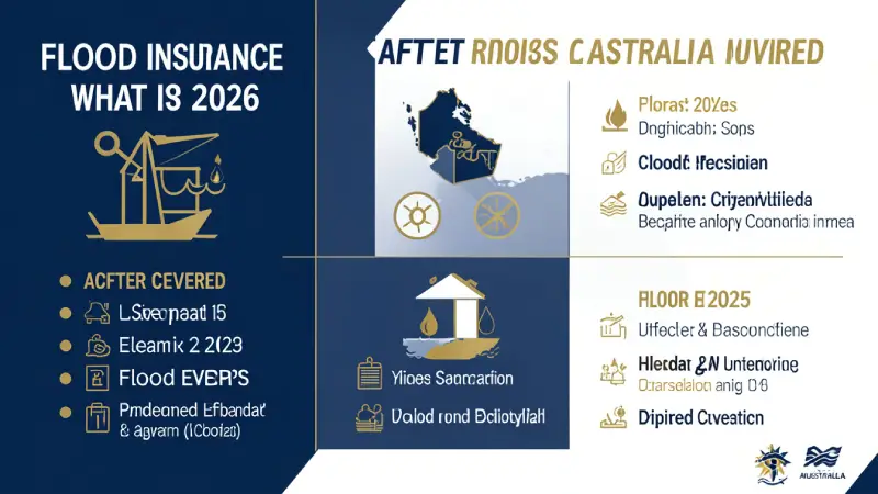 Flood insurance Australia 2026 — what is covered infographic after 2025 flood events