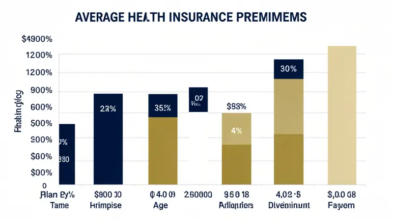 Health insurance average cost by plan type and age USA 2026