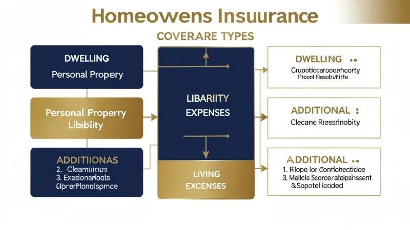 Homeowners insurance coverage types explained 2026 — dwelling personal property liability additional living expenses