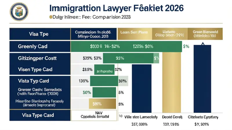 Immigration attorney fees by visa type USA 2026 — H-1B green card NIW EB-5 cost comparison