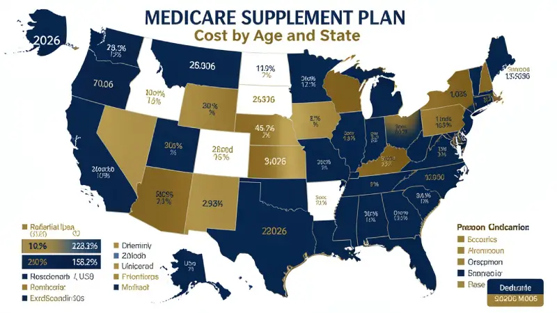 Medicare supplement plan cost by age and state USA 2026 — Plan G premiums vary by state