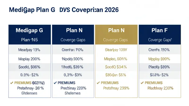 Medigap Plan G vs Plan N vs Plan F comparison 2026 — coverage gaps premiums key differences