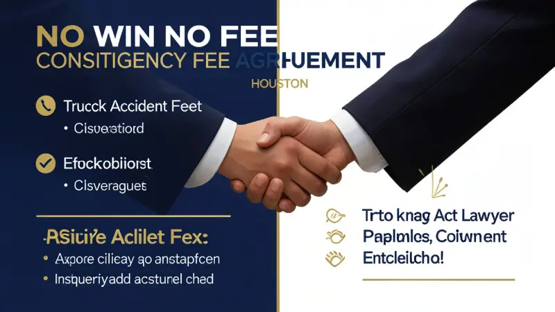 No win no fee truck accident lawyer Houston 2026 — contingency fee agreement explained