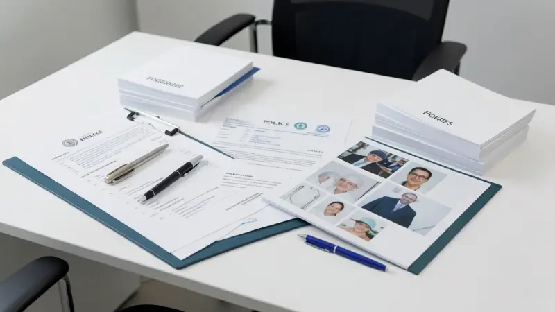 Personal injury evidence documentation — medical records and police report