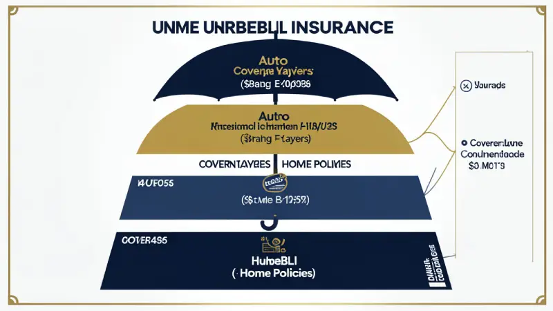 Umbrella insurance coverage layers explained USA 2026 — how $1M umbrella activates above auto and homeowners policy limits