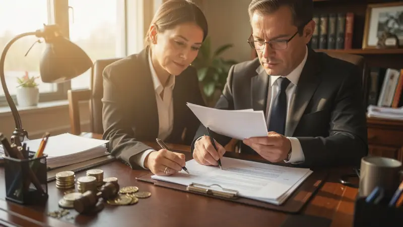 Umbrella insurance lawsuit protection USA 2026 — attorney reviewing case showing how umbrella covers judgments above policy limits