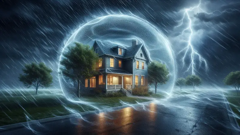 American home protected from natural disasters insurance concept 2026