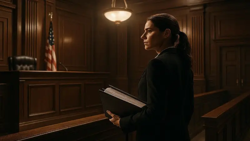 Mesothelioma attorney representing asbestos victim in US federal courtroom 2026