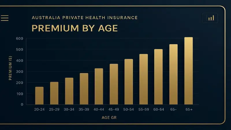 Medicare vs private health insurance Australia comparison infographic 2026