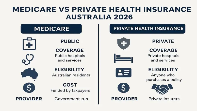 Health insurance costs by age Australia 2026 chart professional navy blue
