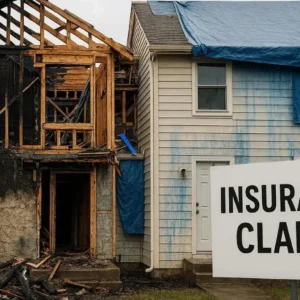 damaged house insurance claim restoration fire water