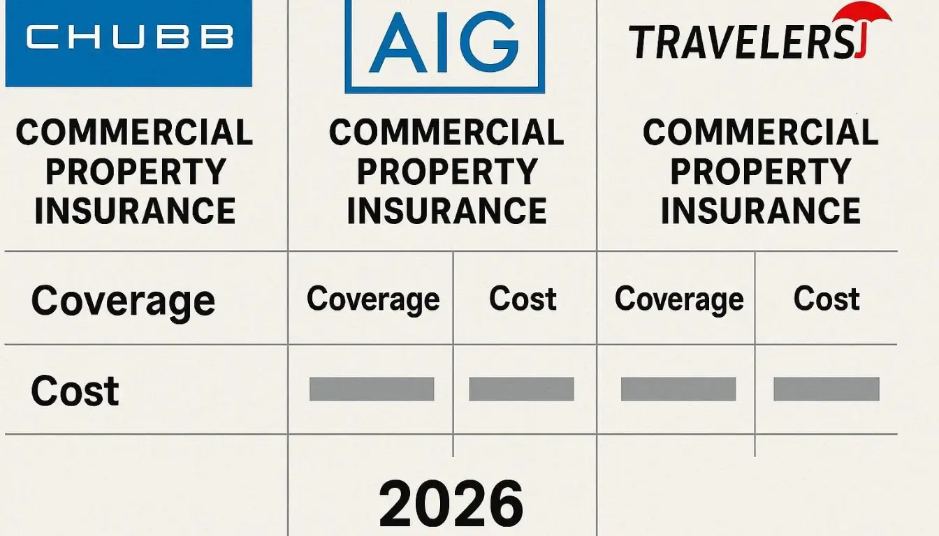 Chubb AIG Travelers commercial property insurance comparison 2026