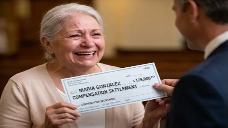 Injured Houston car accident victim receiving compensation settlement 2026