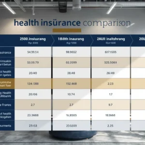German health insurance comparison chart Zusatzbeitrag 2026