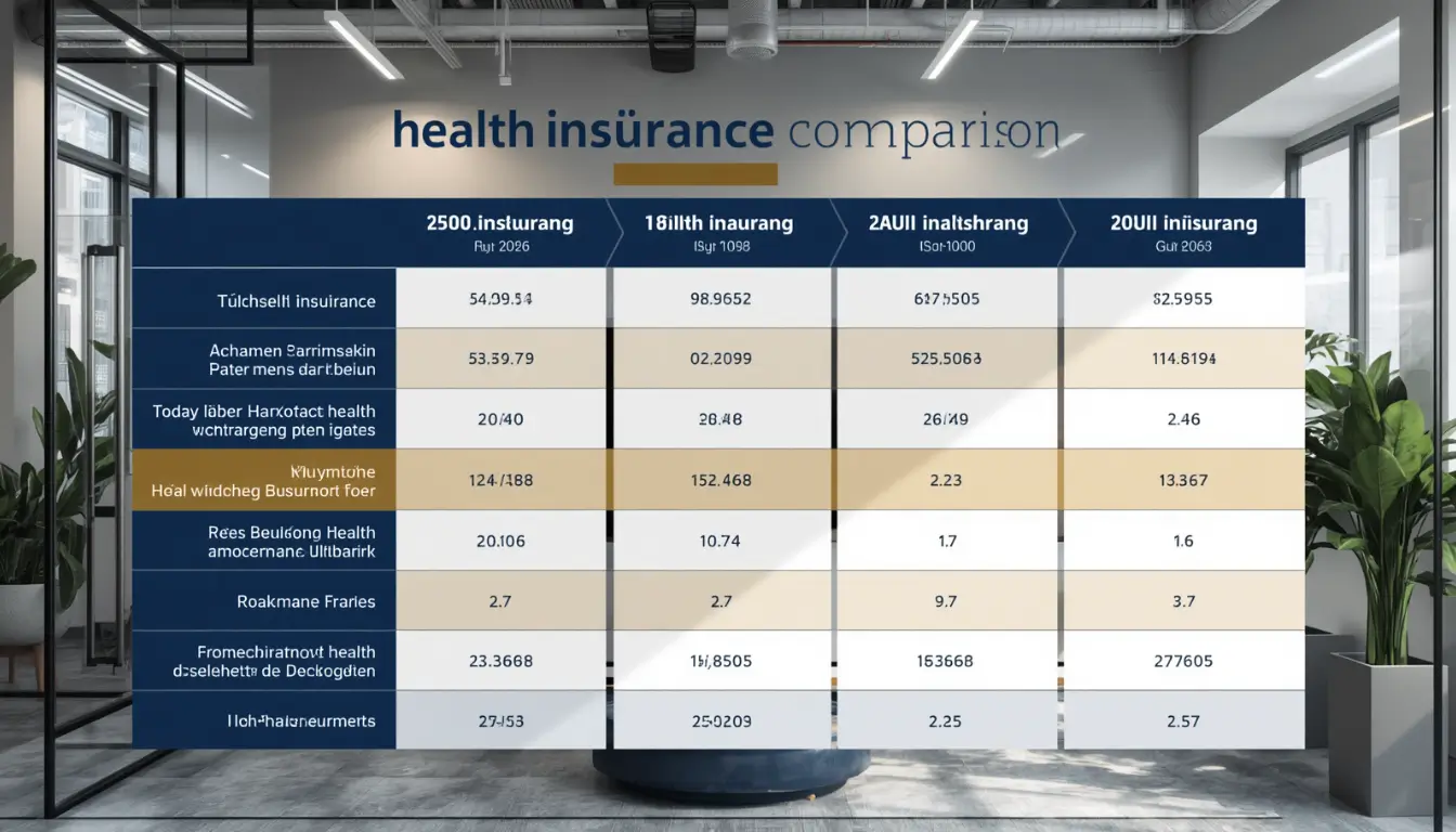 German health insurance comparison chart Zusatzbeitrag 2026