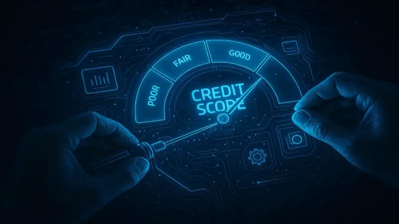 Person disputing errors on credit report to improve FICO score fast USA 2026