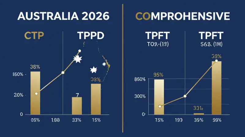 Car insurance types Australia 2026 — CTP TPPD TPFT comprehensive comparison infographic