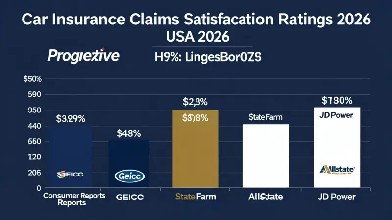 Car insurance claims satisfaction ratings USA 2026 — Progressive Geico State Farm Allstate Consumer Reports JD Power