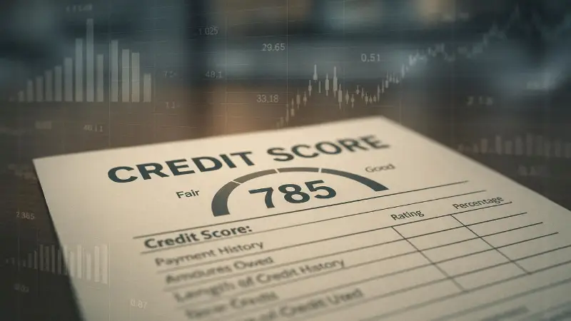 How to improve your credit score fast USA 2026 — woman checking rising FICO score on laptop