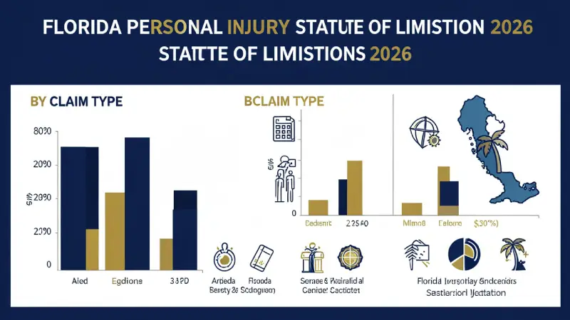 Florida personal injury statute of limitations 2026 by claim type — infographic