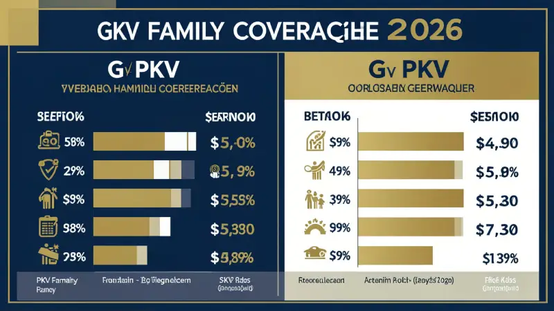 GKV vs PKV family coverage comparison Germany 2026 — cost difference infographic