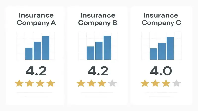 Liberty Mutual AM Best JD Power NAIC ratings comparison 2026
