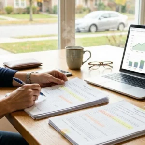 American consumer organizing debt consolidation loan documents