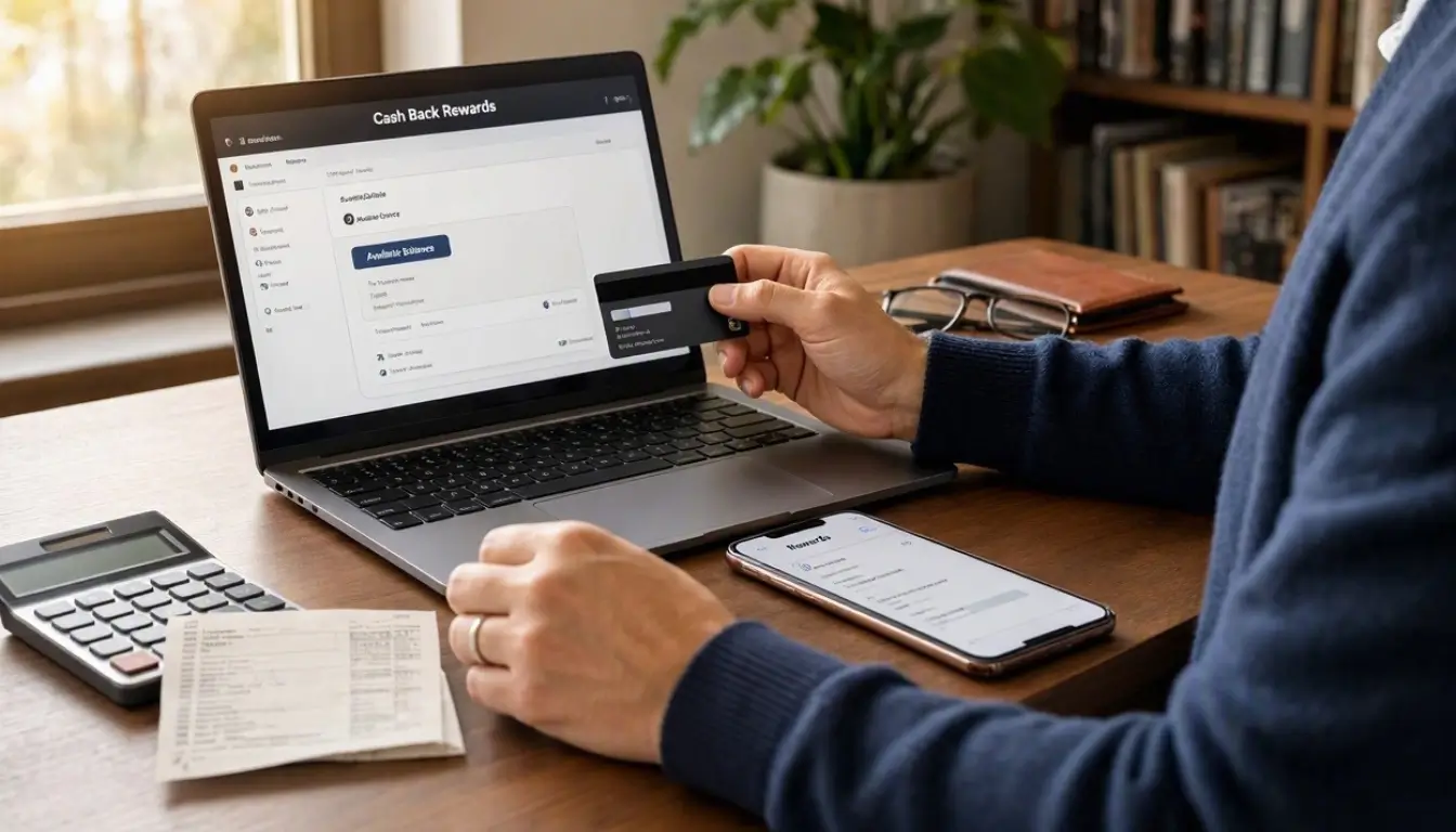 an American consumer using a modern credit card for everyday purchases,