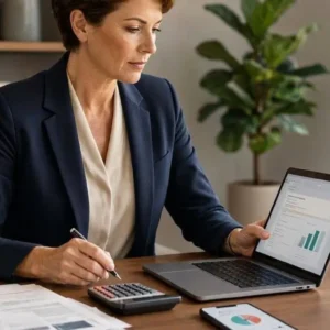 Professional editorial finance photography for a premium American personal finance publication,